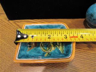 2 RARE ANTIQUE ULYSSES BLOIS E BALON CERAMIC COLLECTIBLES